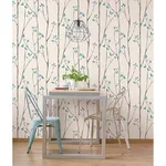Brewster Ingrid - Blue Wallpaper | Buy Online Brewster Ingrid wallpaper, color Blue, SKU UW24777