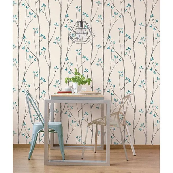 Brewster Ingrid - Blue Wallpaper | Buy Online Brewster Ingrid wallpaper, color Blue, SKU UW24777