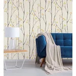 Brewster Ingrid wallpaper, color Mustard, SKU UW24776