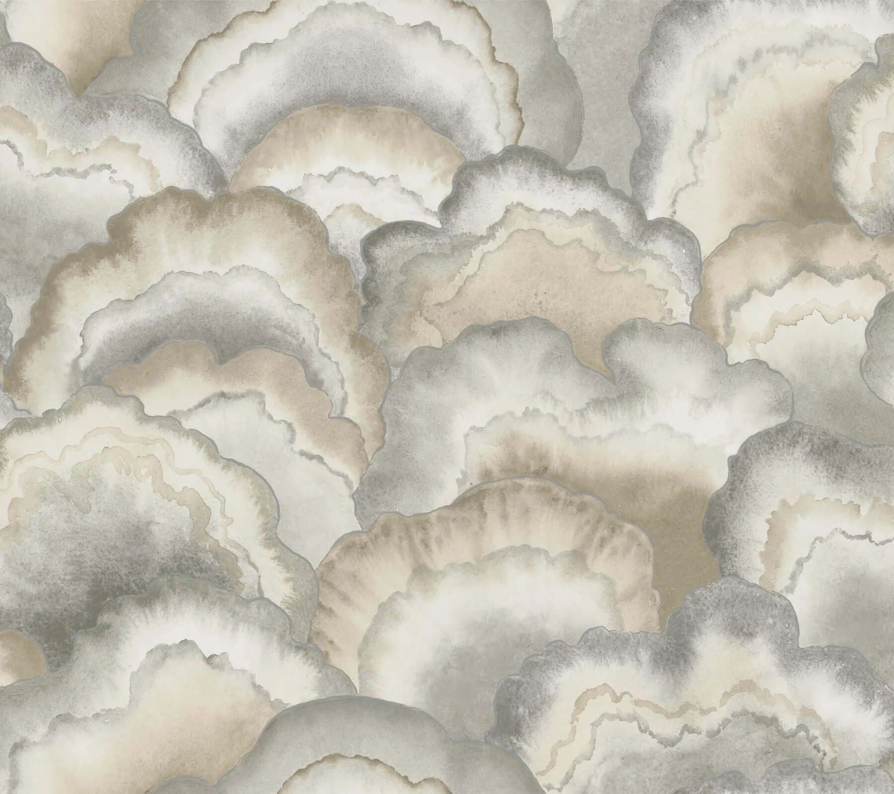 Candice Olson Abalone Fans wallpaper, color Smokey, SKU PSW1615RL