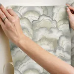 Candice Olson Abalone Fans - Smokey Wallpaper | Buy Online Candice Olson Abalone Fans wallpaper, color Smokey, SKU PSW1615RL
