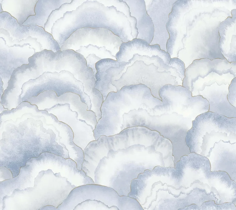 Candice Olson Abalone Fans wallpaper, color Blue, SKU PSW1616RL