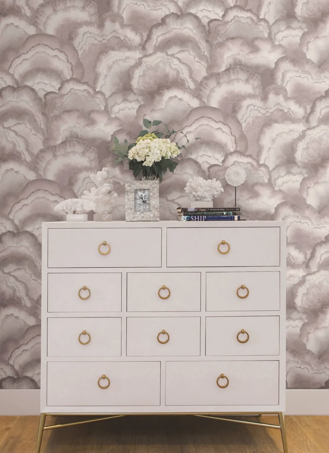 Candice Olson Abalone wallpaper, color Lavender, SKU NT6185