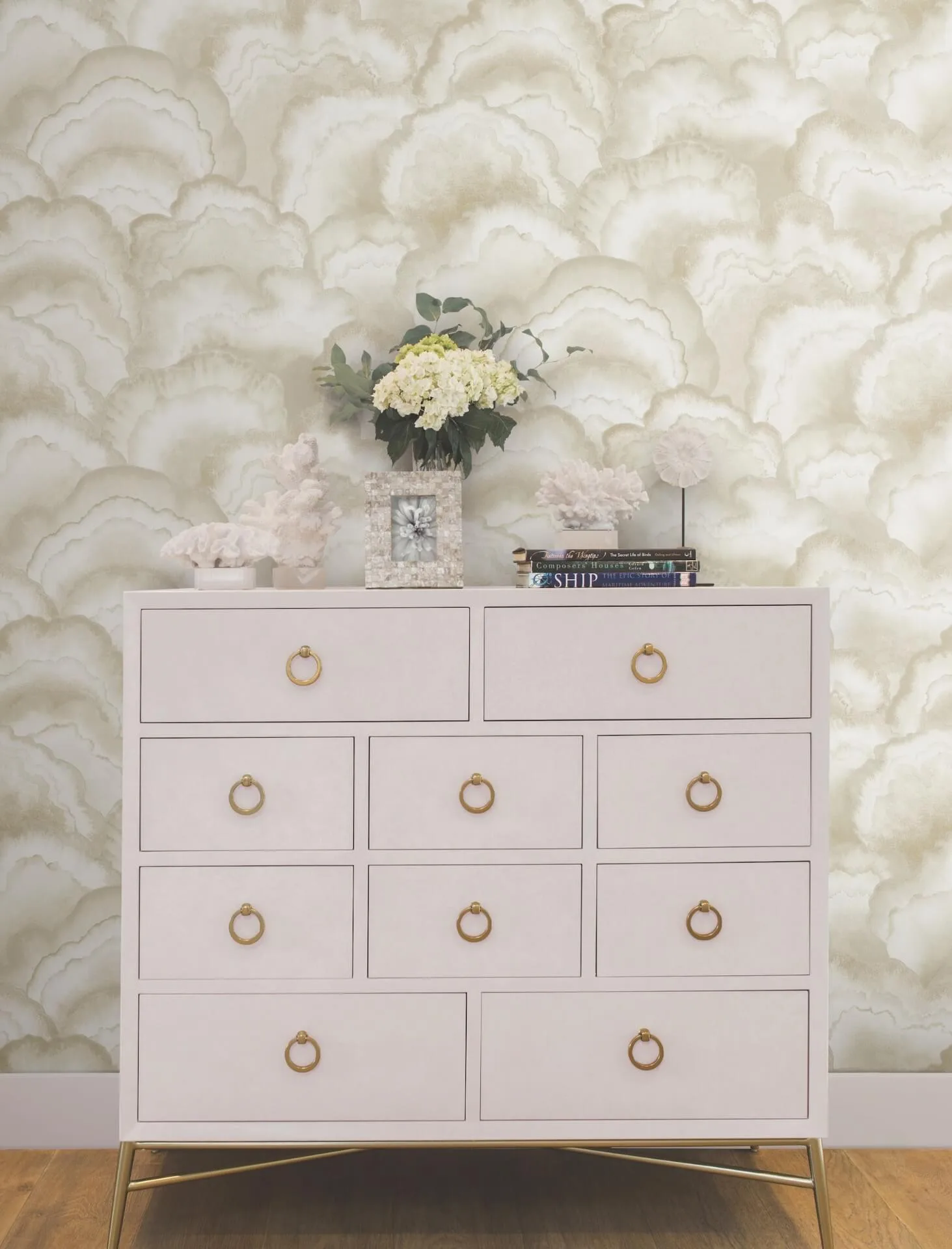 Candice Olson Abalone wallpaper, color Sand, SKU NT6182