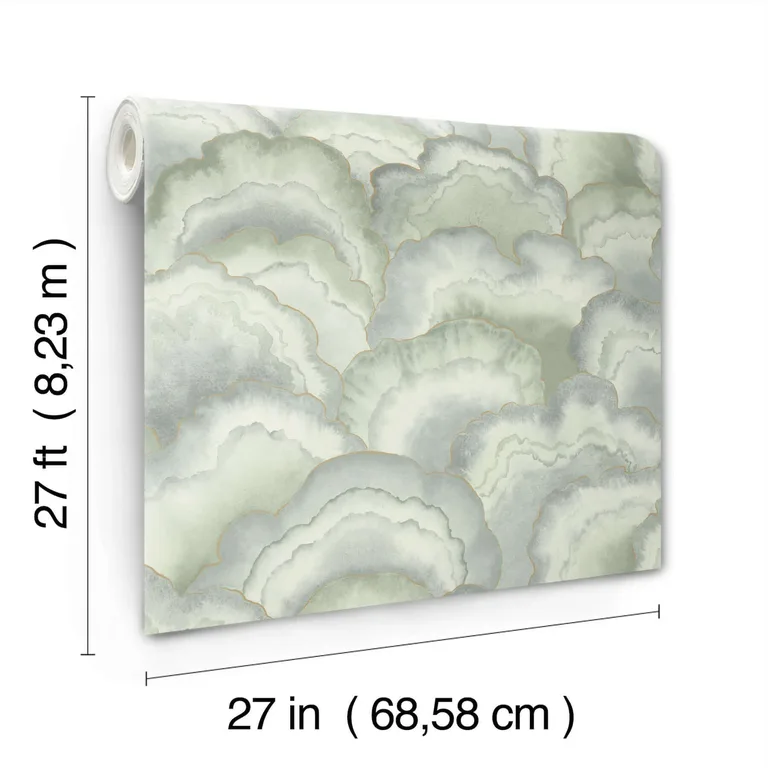 Candice Olson Abalone wallpaper, color Seaglass, SKU NT6181
