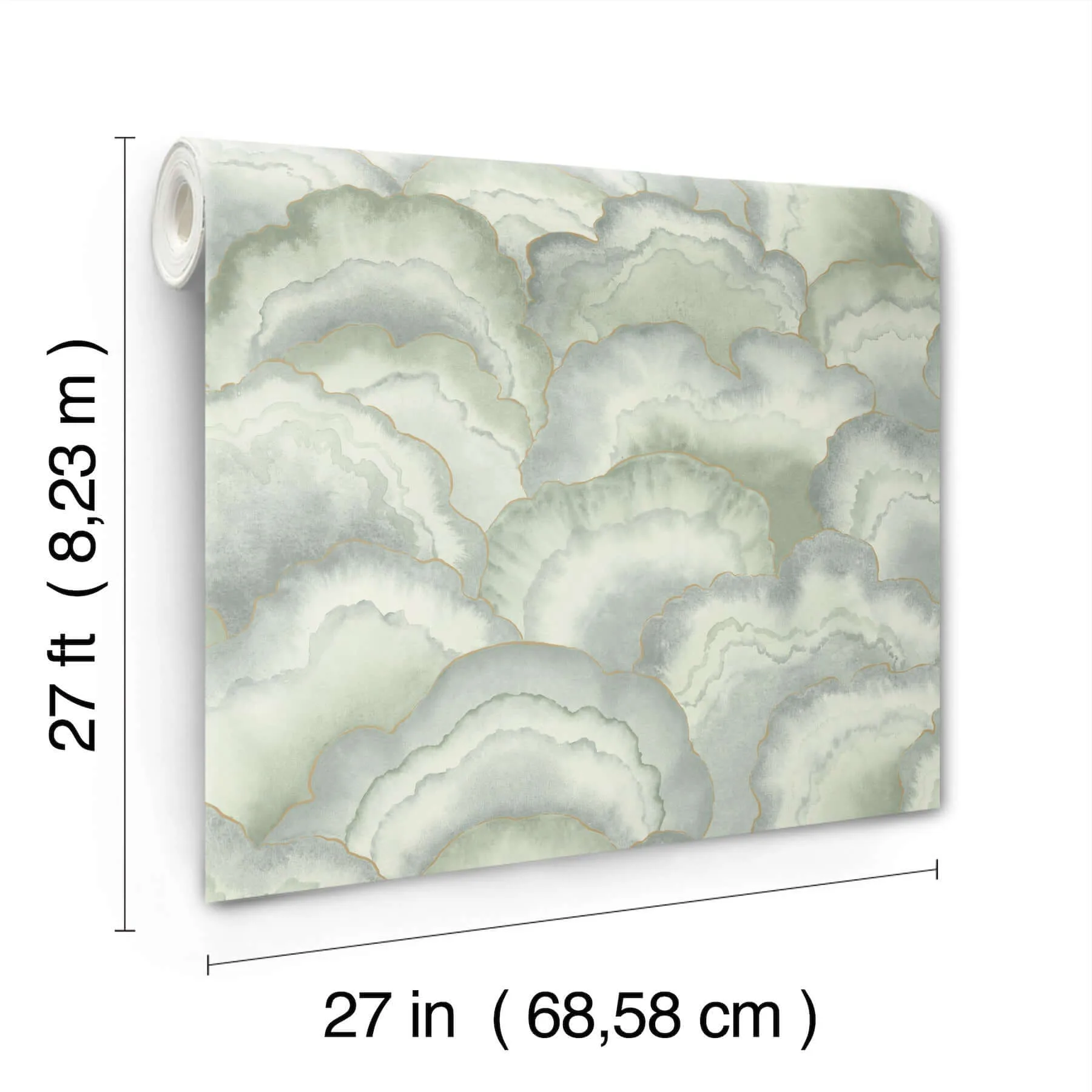 Candice Olson Abalone - Seaglass Wallpaper | Buy Online Candice Olson Abalone wallpaper, color Seaglass, SKU NT6181