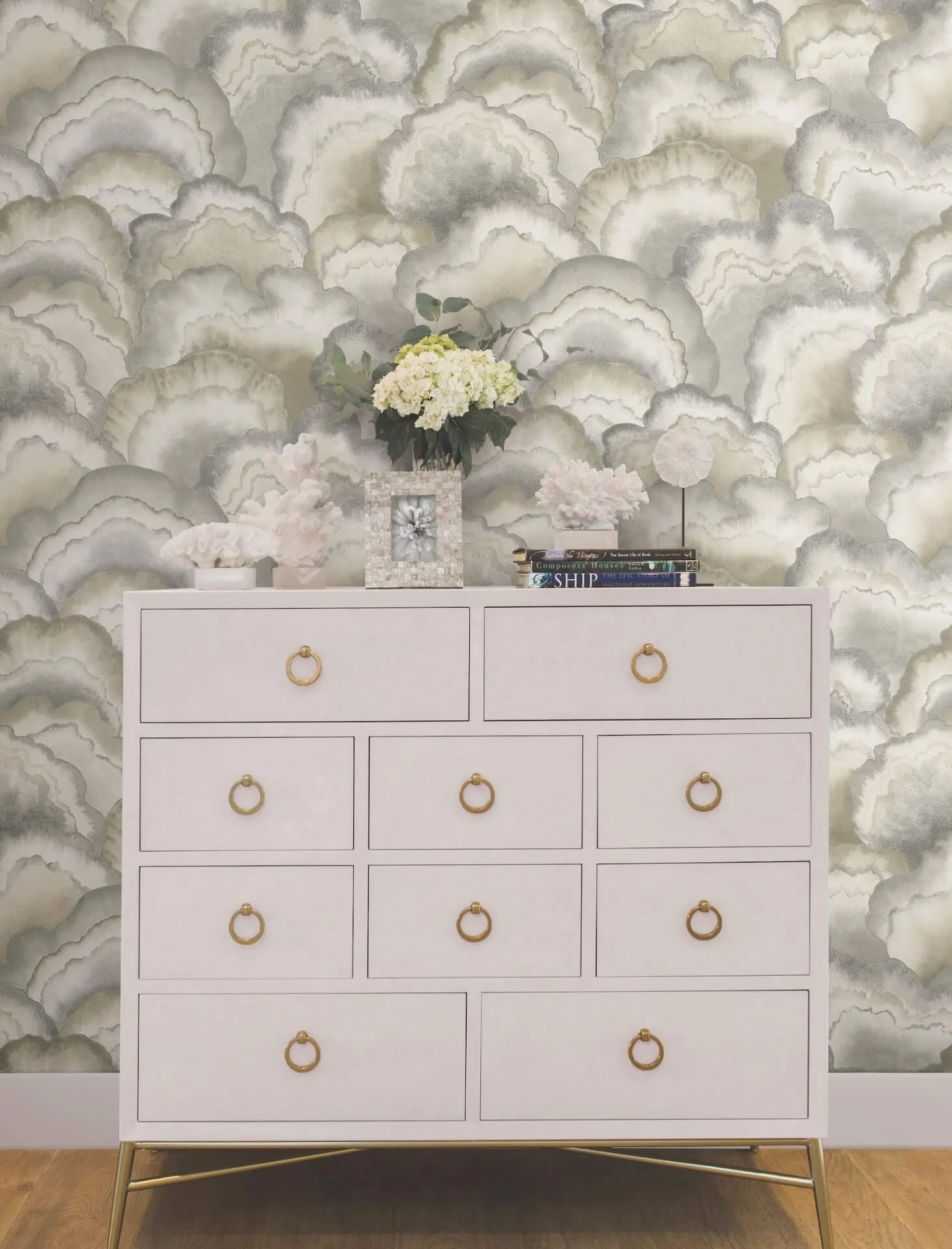 Candice Olson Abalone wallpaper, color Smokey, SKU NT6183