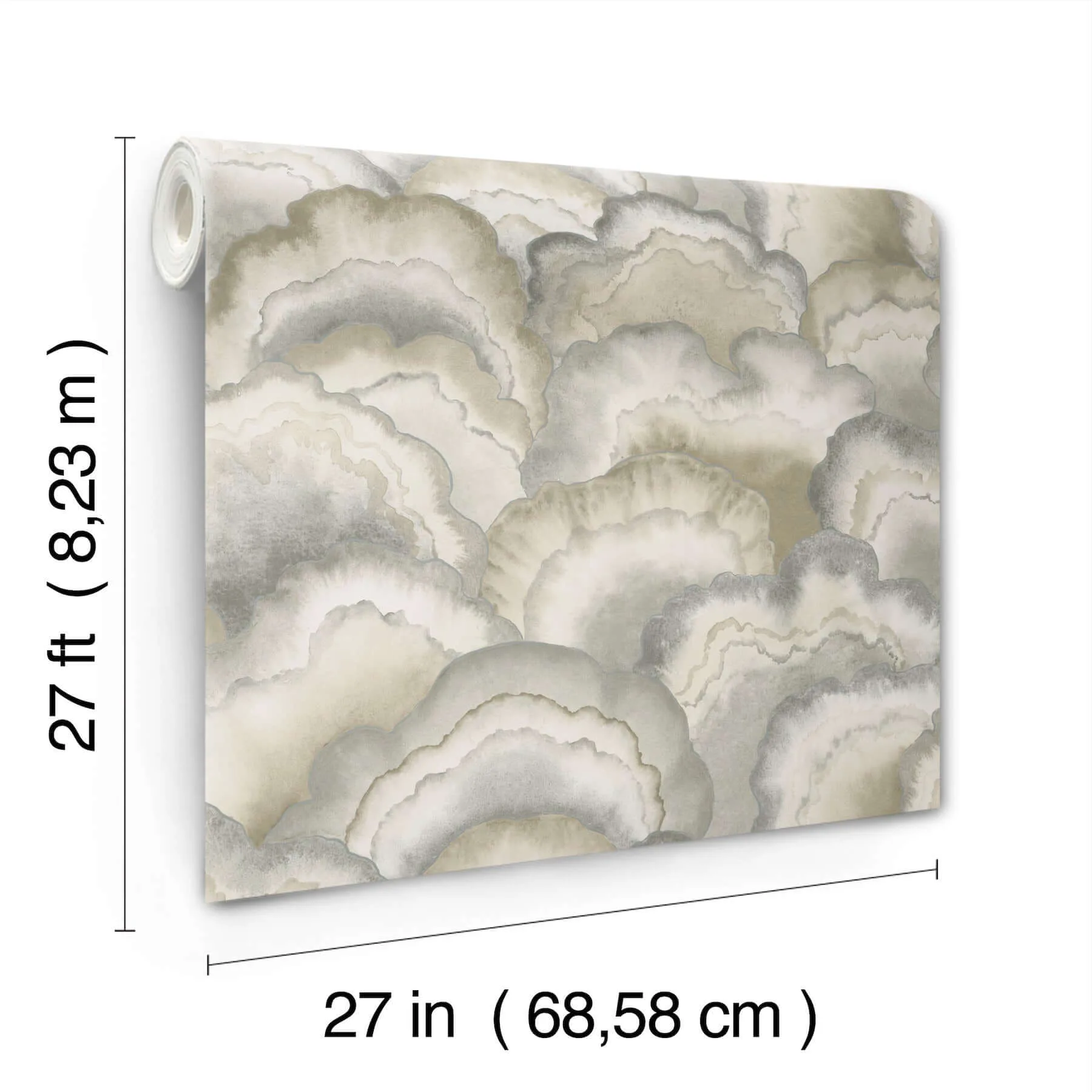 Candice Olson Abalone - Smokey Wallpaper | Buy Online Candice Olson Abalone wallpaper, color Smokey, SKU NT6183
