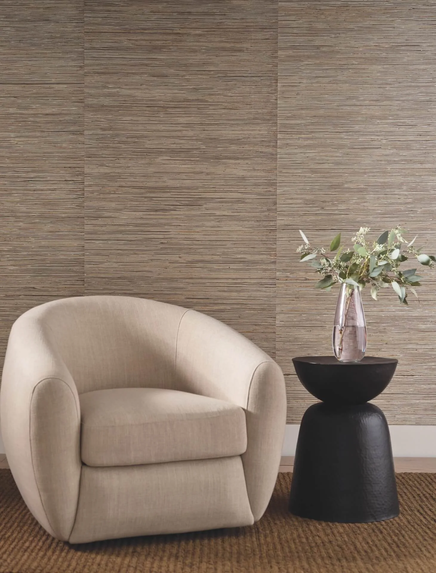 Candice Olson Bamboo wallpaper, color Taupe, SKU NT6102