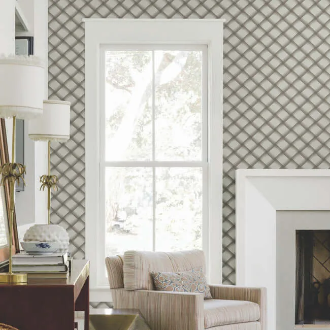 Candice Olson Bayside Basket Weave - Mocha Wallpaper | Buy Online Candice Olson Bayside Basket Weave wallpaper, color Mocha, SKU EV3966