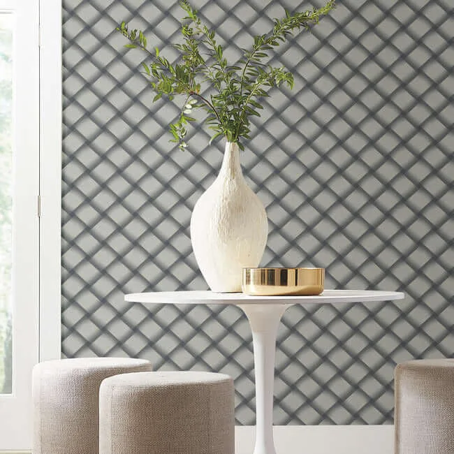 Candice Olson Bayside Basket Weave wallpaper, color Navy, SKU EV3969