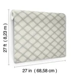 Candice Olson Bayside Basket Weave wallpaper, color Smokey Blue, SKU EV3968