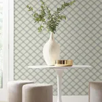 Candice Olson Bayside Basket Weave wallpaper, color Smokey Blue, SKU EV3968