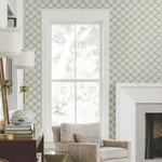 Candice Olson Bayside Basket Weave wallpaper, color Smokey Blue, SKU EV3968