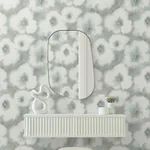 Candice Olson Blended Floral wallpaper, color Aqua, SKU EV3961