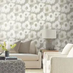 Candice Olson Blended Floral - Neutral Wallpaper | Buy Online Candice Olson Blended Floral wallpaper, color Neutral, SKU EV3962
