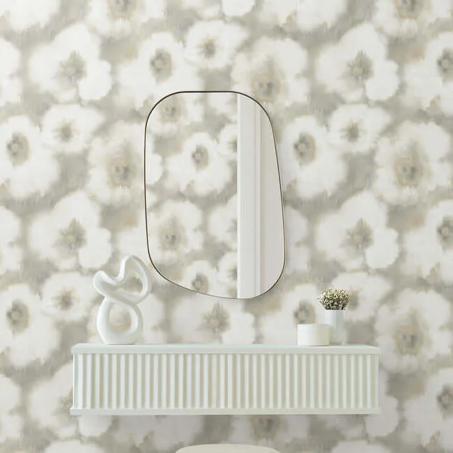 Candice Olson Blended Floral - Neutral Wallpaper | Buy Online Candice Olson Blended Floral wallpaper, color Neutral, SKU EV3962