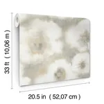 Candice Olson Blended Floral - Neutral Wallpaper | Buy Online Candice Olson Blended Floral wallpaper, color Neutral, SKU EV3962