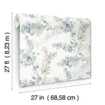 Candice Olson Blossom Fling - Blue Wallpaper | Buy Online Candice Olson Blossom Fling wallpaper, color Blue, SKU EV3974