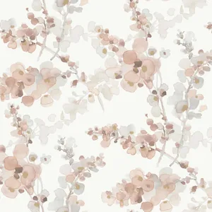 Candice Olson Blossom Fling wallpaper, color Clay, SKU EV3975