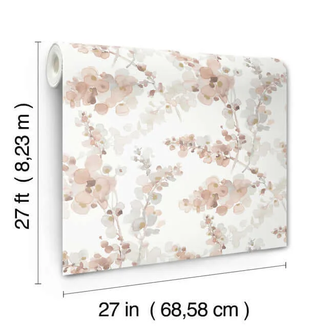 Candice Olson Blossom Fling - Clay Wallpaper | Buy Online Candice Olson Blossom Fling wallpaper, color Clay, SKU EV3975