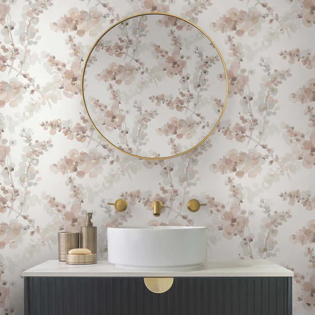 Candice Olson Blossom Fling - Clay Wallpaper | Buy Online Candice Olson Blossom Fling wallpaper, color Clay, SKU EV3975