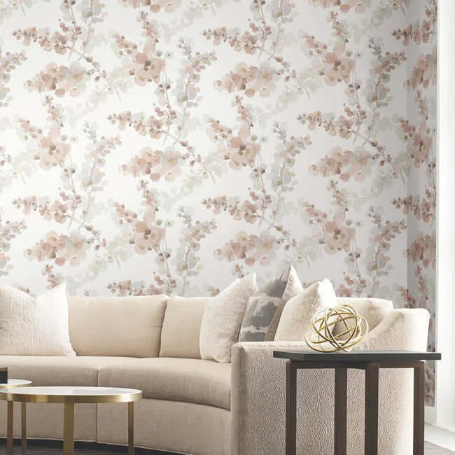 Candice Olson Blossom Fling - Clay Wallpaper | Buy Online Candice Olson Blossom Fling wallpaper, color Clay, SKU EV3975