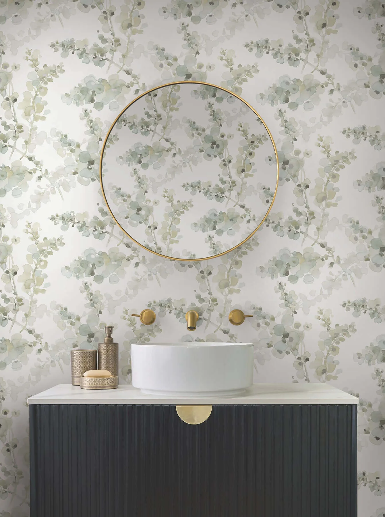 Candice Olson Blossom Fling wallpaper, color Mineral Green, SKU PSW1601RL