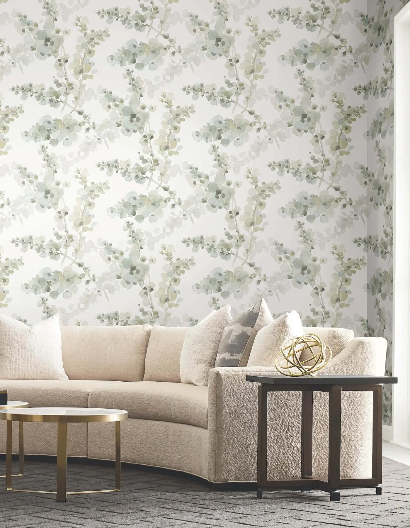 Candice Olson Blossom Fling - Mineral Green Wallpaper | Buy Online Candice Olson Blossom Fling wallpaper, color Mineral Green, SKU PSW1601RL