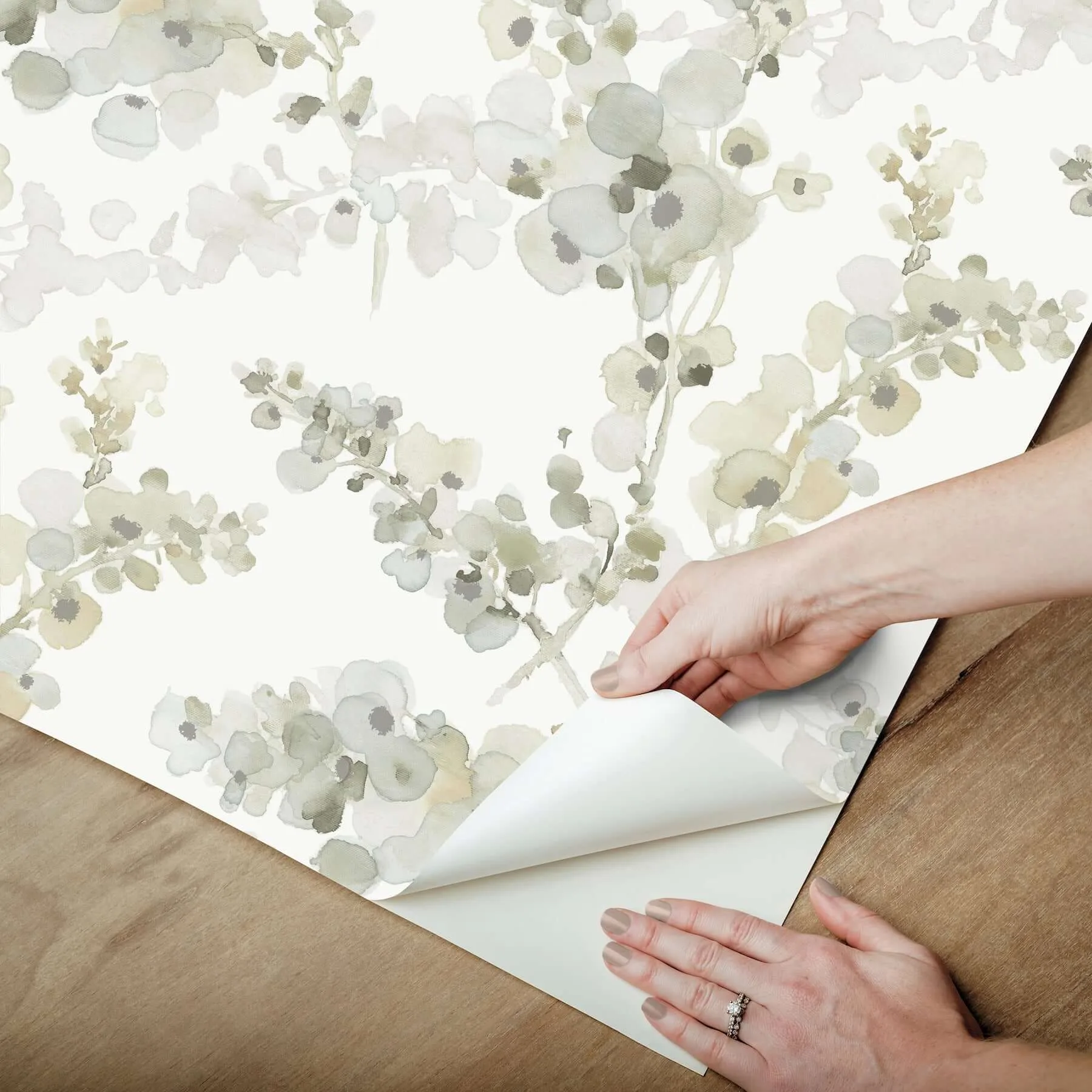 Candice Olson Blossom Fling - Mineral Green Wallpaper | Buy Online Candice Olson Blossom Fling wallpaper, color Mineral Green, SKU PSW1601RL