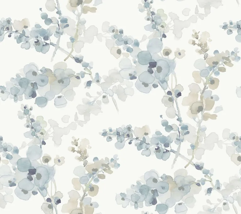 Candice Olson Blossom Fling wallpaper, color Blue, SKU PSW1602RL