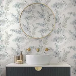 Candice Olson Blossom Fling - Blue Wallpaper | Buy Online Candice Olson Blossom Fling wallpaper, color Blue, SKU PSW1602RL