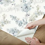 Candice Olson Blossom Fling - Blue Wallpaper | Buy Online Candice Olson Blossom Fling wallpaper, color Blue, SKU PSW1602RL