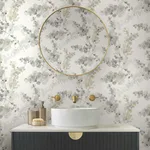 Candice Olson Blossom Fling - Steel Wallpaper | Buy Online Candice Olson Blossom Fling wallpaper, color Steel, SKU EV3971