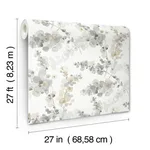 Candice Olson Blossom Fling - Steel Wallpaper | Buy Online Candice Olson Blossom Fling wallpaper, color Steel, SKU EV3971