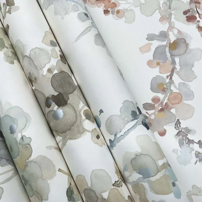 Candice Olson Blossom Fling - Steel Wallpaper | Buy Online Candice Olson Blossom Fling wallpaper, color Steel, SKU EV3971