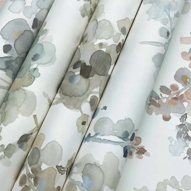 Candice Olson Blossom Fling - Steel Wallpaper | Buy Online Candice Olson Blossom Fling wallpaper, color Steel, SKU EV3971