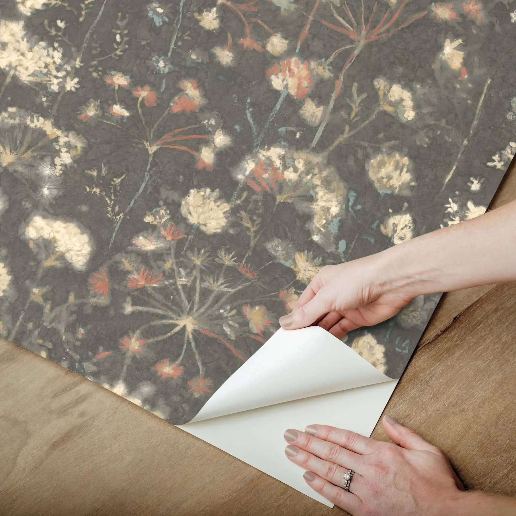 Candice Olson Botanical Fantasy - Red & Blue Wallpaper | Buy Online Candice Olson Botanical Fantasy wallpaper, color Red & Blue, SKU PSW1604RL