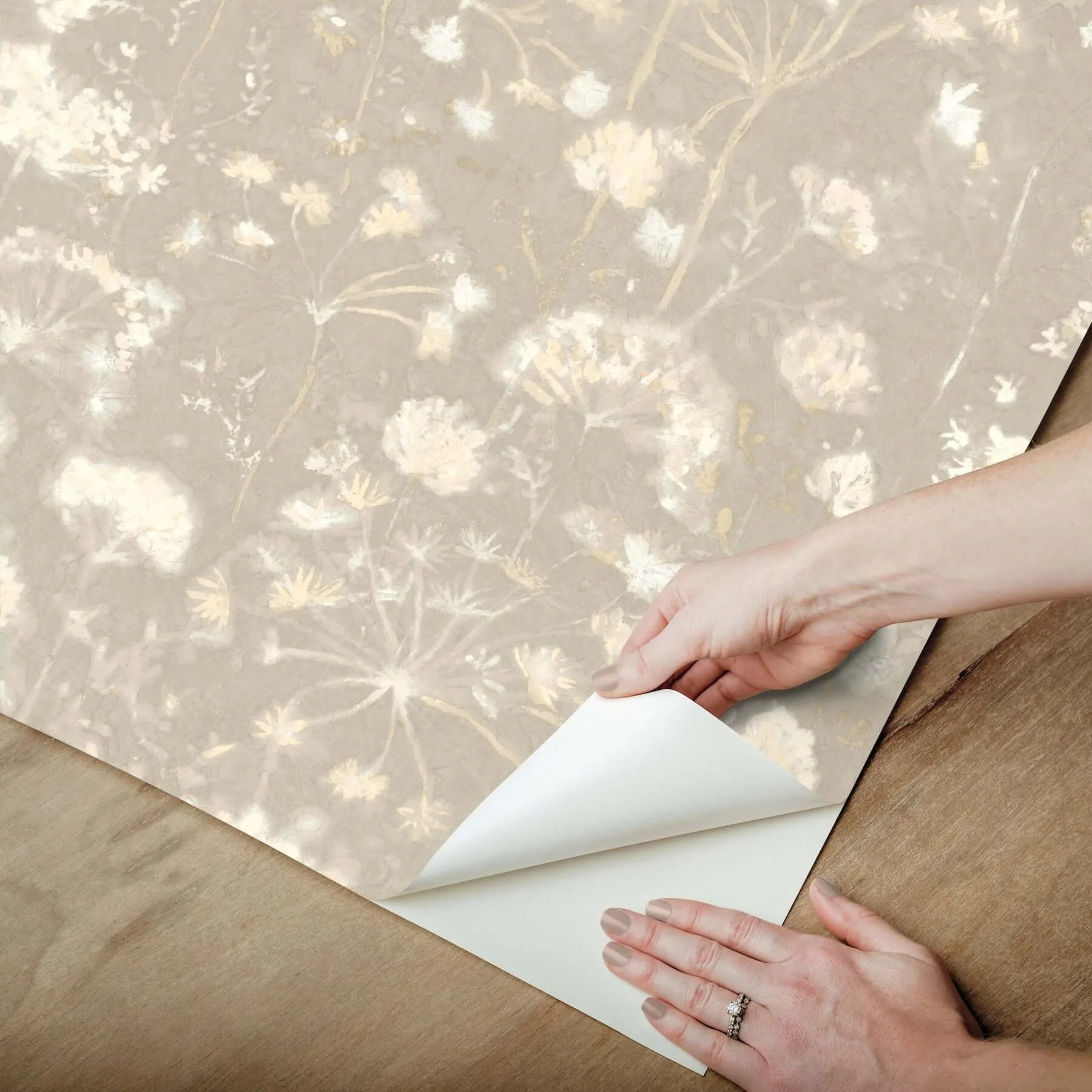 Candice Olson Botanical Fantasy - Soft Taupe Wallpaper | Buy Online Candice Olson Botanical Fantasy wallpaper, color Soft Taupe, SKU PSW1605RL