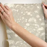 Candice Olson Botanical Fantasy - Soft Taupe Wallpaper | Buy Online Candice Olson Botanical Fantasy wallpaper, color Soft Taupe, SKU PSW1605RL
