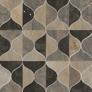 Candice Olson Burlwood Ogee wallpaper, color Black & Taupe, SKU DT5001