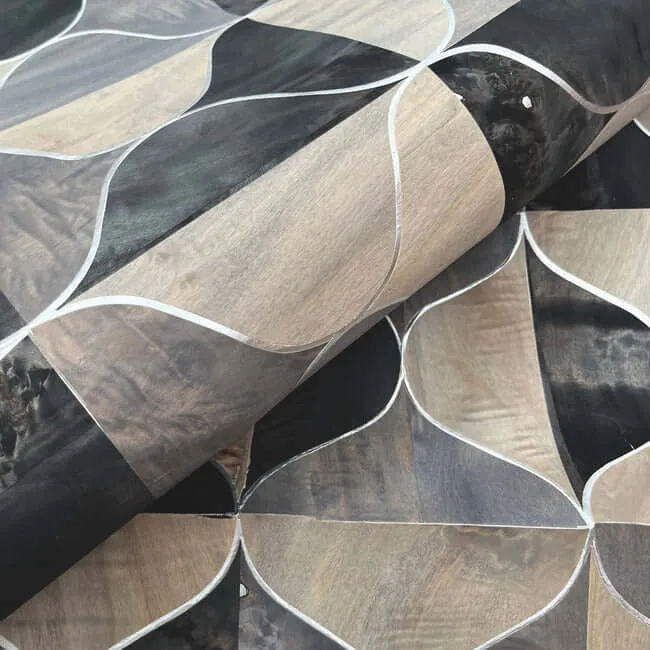 Candice Olson Burlwood Ogee - Black & Taupe Wallpaper | Buy Online Candice Olson Burlwood Ogee wallpaper, color Black & Taupe, SKU DT5001