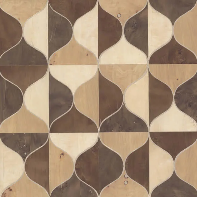 Candice Olson Burlwood Ogee wallpaper, color Warm Neutral, SKU DT5003