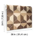 Candice Olson Burlwood Ogee wallpaper, color Warm Neutral, SKU DT5003