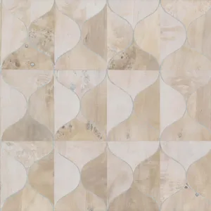Candice Olson Burlwood Ogee wallpaper, color White, SKU DT5002
