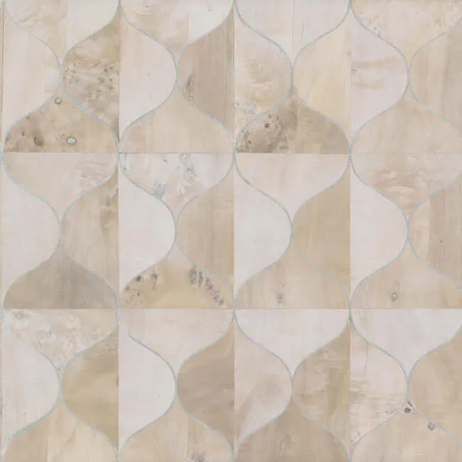 Candice Olson Burlwood Ogee wallpaper, color White, SKU DT5002