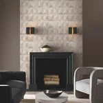 Candice Olson Burlwood Ogee - White Wallpaper | Buy Online Candice Olson Burlwood Ogee wallpaper, color White, SKU DT5002