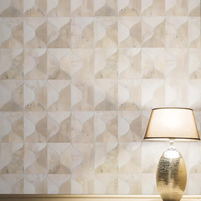 Candice Olson Burlwood Ogee - White Wallpaper | Buy Online Candice Olson Burlwood Ogee wallpaper, color White, SKU DT5002