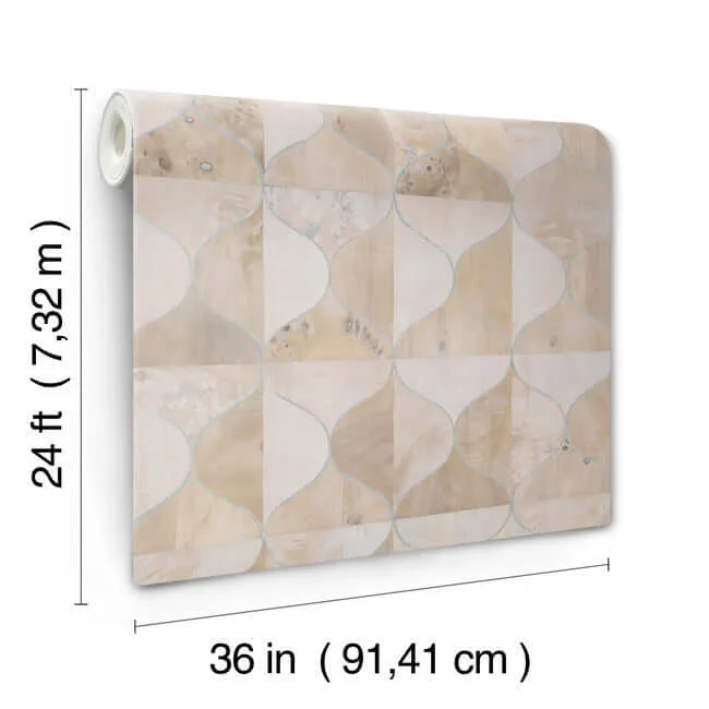 Candice Olson Burlwood Ogee - White Wallpaper | Buy Online Candice Olson Burlwood Ogee wallpaper, color White, SKU DT5002