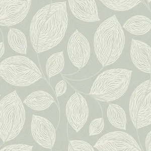 Candice Olson Contoured Leaves wallpaper, color Green, SKU EV3921